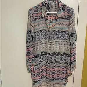 Bongo Patterned Multicolor Women's Top